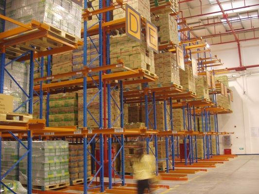 kaufen Stahlspray-Pulver-Beschichtung beendete sehr schmales Gang-Racking-System Online-Herstellung