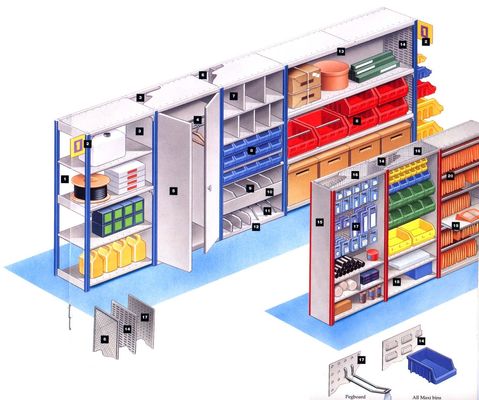 kaufen Industrieller kleiner Teil-Speicher-Feuergebührenfach mit galvanisiert beendet Online-Herstellung