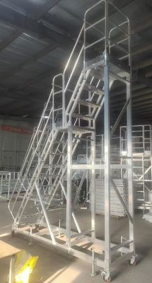 4m hohe leichte Aluminiumleiter in zwei Ebenen leicht zu bewegen für Lagerhalter