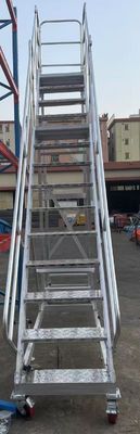 4m hohe leichte Aluminiumleiter in zwei Ebenen leicht zu bewegen für Lagerhalter