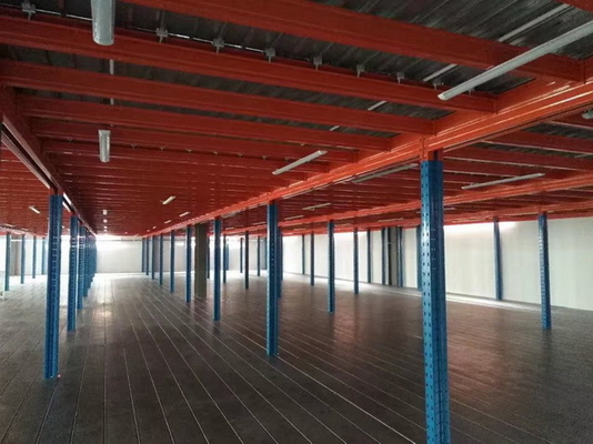 Schwere / Mittelschwere Mehrgeschossige Stahlbühnen für Industrie-Zwischengeschosse in Blau und Orange