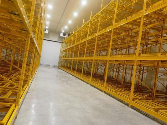 Push-Back-Racking-System Hochdichte-Speicherlösung für schnellere Durchsatzleistung und bessere Raumnutzung