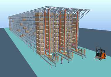 800KG - automatisches Informations-Retrievalsystem des Speicher-5000KG und mit Stützstange, Blau/Orange
